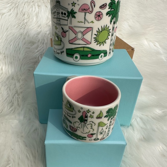 New Starbucks Florida coffee mugs 14 oz and 2 oz collection - Picture 6 of 9